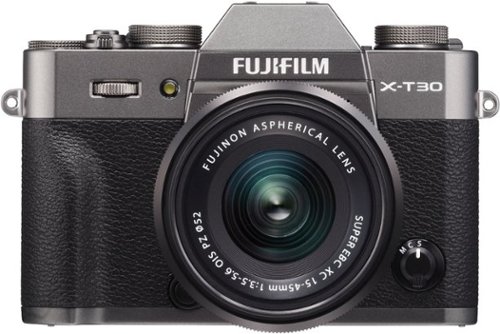 Fujifilm - X Series X-T30 Mirrorless Camera with 15-45mm Lens - Charcoal Silver