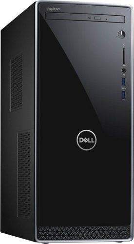 Dell - Inspiron Desktop - Intel Core i5 - 12GB Memory - 256GB SSD - Black With Silver Trim