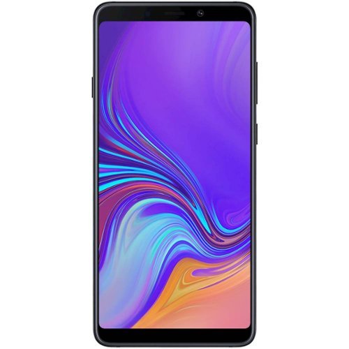 Samsung - Galaxy A9 with 128GB Memory Cell Phone (Unlocked) - Caviar Black-Front_Standard 