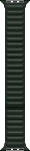 Leather Link for Apple Watch 41mm - Sequoia Green-Angle_Standard 