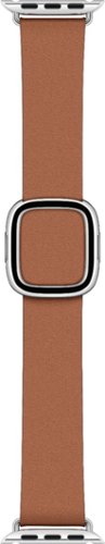Leather Modern Buckle for Apple Watch™ 40mm - Small - Saddle Brown