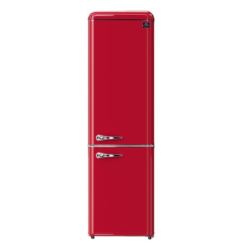 Forno Appliances - Storico 9 Cu. Ft. Retro Compact Refrigerator with Bottom-Freezer - Red