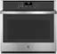 Front. GE - 30" Built-In Single Electric Wall Oven - Stainless Steel.