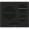 Bosch - 500 Series 24" Built-In Electric Induction Cooktop with 3 elements - Black-Front_Standard