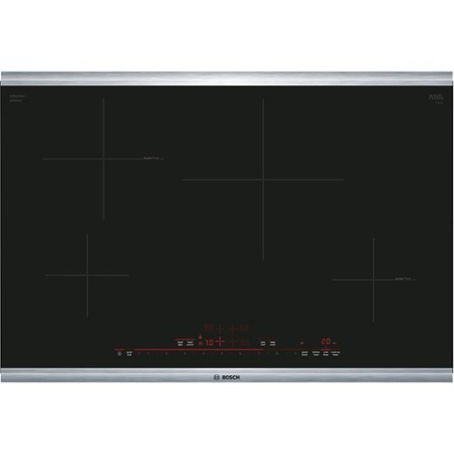 

Bosch - 800 Series 30" Built-In Electric Induction Cooktop with 4 elements and HomeConnect - Black