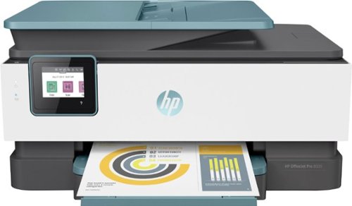  HP - OfficeJet Pro 8035 Wireless All-In-One Instant Ink Ready Inkjet Printer - Oasis/White/Gray