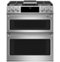 Café - 6.7 Cu. Ft. Slide-In Double Oven Gas True Convection Range with Built-In Wi-Fi-Front_Standard 