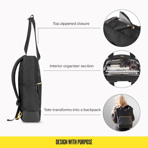 Solo New York Parker Hybrid Tote for 15.6 Laptop - Black GLOBAL SHIPPING