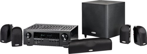  Polk Audio - Blackstone TL1600 and Denon AVR-S540BT Home Theater Package 5.1-Ch. Home Theater Speaker System - Black