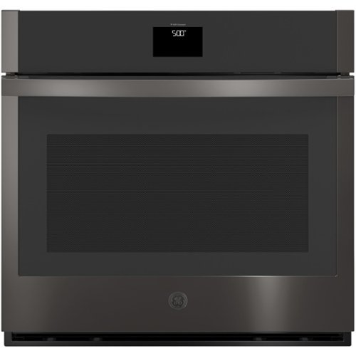  GE - 30" Built-In Single Electric Convection Wall Oven - Black Stainless Steel