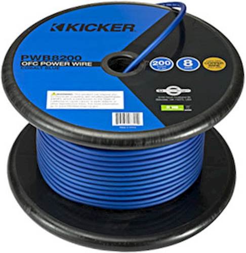 KICKER - 200' Power Cable - Blue
