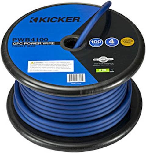 KICKER - 100' Power Cable - Blue