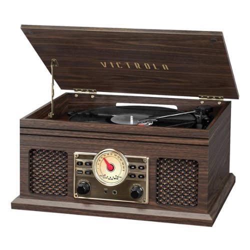 Victrola - Bluetooth Stereo Audio System - Espresso-Front_Standard 