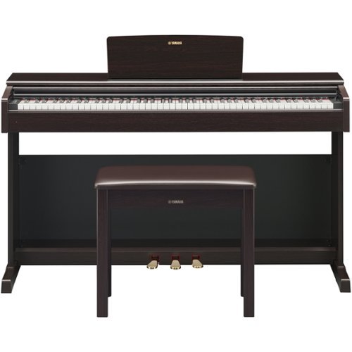 Yamaha - ARIUS Full-Size Keyboard with 88 Keys - Rosewood-Front_Standard 