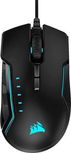 CORSAIR - GLAIVE RGB PRO FPS/MOBA Wired Optical Gaming Mouse - Black