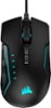 CORSAIR - GLAIVE RGB PRO FPS/MOBA Wired Optical Gaming Mouse - Black-Front_Standard