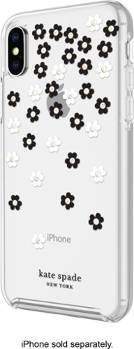 kate spade new york - Protective Hardshell Case for Apple® iPhone® X and XS - Scattered Flowers-Front_Standard