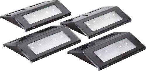 MAXSA Innovations Solar-Powered LED Deck Lights (8-Pack) - Bronze WORLDWIDE DELIVERY