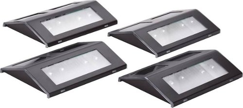 MAXSA Innovations Solar-Powered LED Deck Lights (8-Pack) - Bronze GLOBAL SHIPPING
