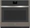 GE - 30" Built-In Single Electric Convection Wall Oven - Slate-Front_Standard