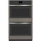 GE - 30" Built-In Double Electric Convection Wall Oven - Slate-Front_Standard