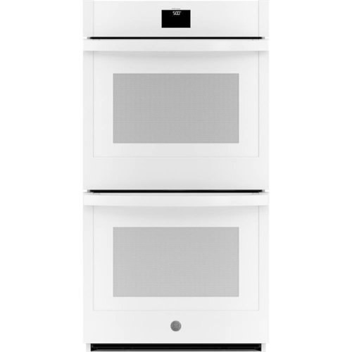 GE - 27" Built-In Double Electric Convection Wall Oven - White