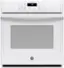 Front. GE - 27" Built-In Single Electric Wall Oven - White.