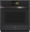 GE Profile - Profile Series 27" Built-In Single Electric Convection Wall Oven - Black Slate-Front_Standard