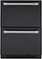 Café - 5.7 Cu. Ft. Dual-Drawer Refrigerator - Matte Black-Front_Standard