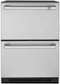 Café - 5.7 Cu. Ft. Built-In Dual-Drawer Refrigerator - Stainless Steel-Front_Standard 