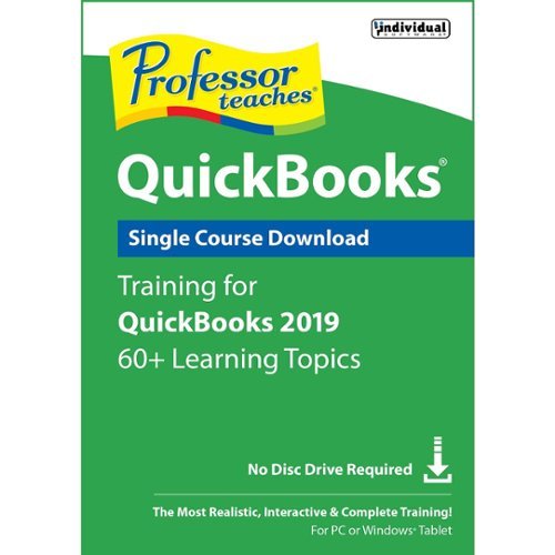  Individual Software - Professor Teaches QuickBooks 2019 Single Course Download - Windows [Digital]