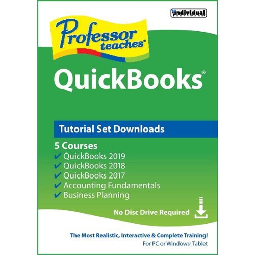  Individual Software - Professor Teaches QuickBooks 2019 Tutorial Set Downloads - Windows [Digital]