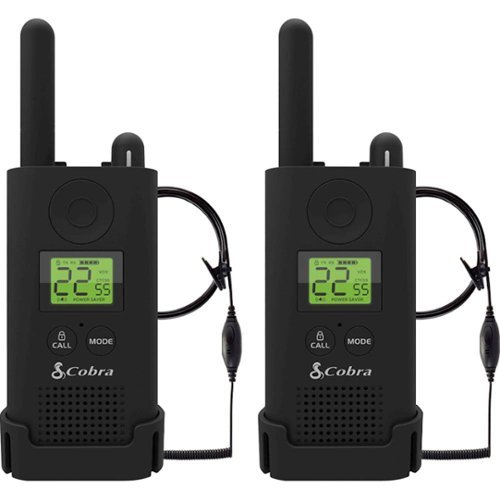 Cobra - MicroTALK 23-Mile, 22-Channel FRS/GMRS 2-Way Radios (Pair) - Black-Angle_Standard 