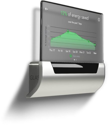 Johnson Controls GLAS Smart Programmable Touch-Screen Wi-Fi Thermostat - Gray GLOBAL SHIPPING