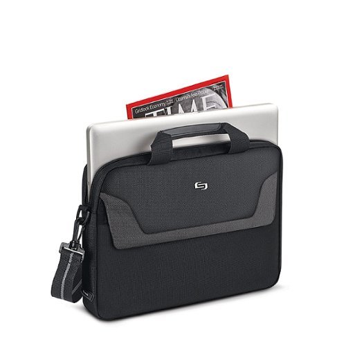 Solo New York Flatiron Slim Briefcase for 14.1 Laptop - Black SHOP ONLINE