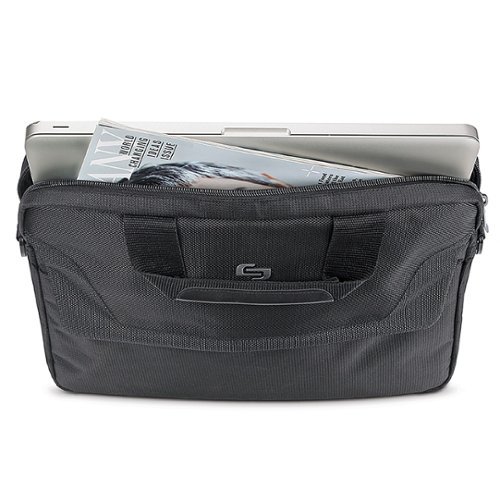 Solo New York Flatiron Slim Briefcase for 14.1 Laptop - Black BUY ONLINE