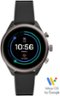 Fossil - Sport Smartwatch 41mm Aluminum - Black with Black Silicone Band-Front_Standard