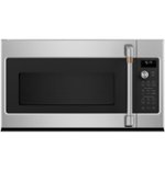 Café - 1.7 Cu. Ft. Convection Over-the-Range Microwave with Sensor Cooking - Stainless steel - Front_Standard