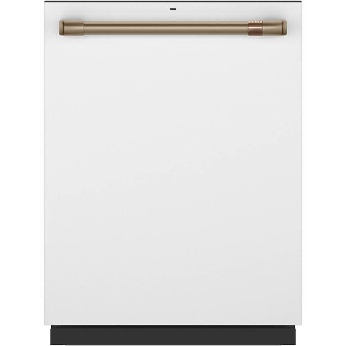 "CafÃ© - 24"" Top Control Tall Tub Built-In Dishwasher with Stainless Steel Tub, Customizable - Matte White"
