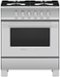 Fisher & Paykel - Classic Series 3.5 Cu. Ft. Freestanding Gas True Convection Range - Brushed Stainless Steel/Black Glass-Front_Standard