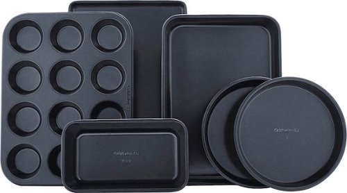 Calphalon - Simply Nonstick 6-Piece Bakeware Set - Black-Angle_Standard 