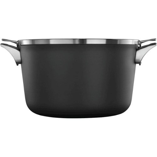 Calphalon - Premier 12-Quart Stock Pot with Cover - Black