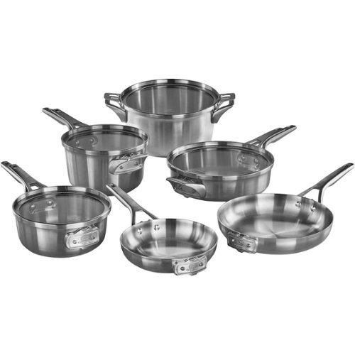 Calphalon - Premier 10-Piece Cookware Set - Stainless Steel