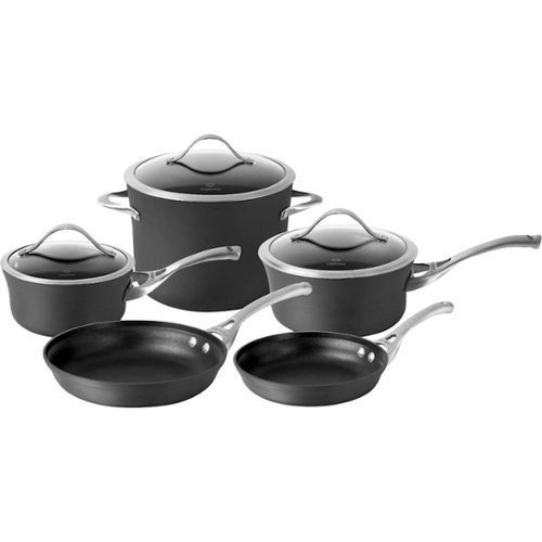 Calphalon - Contemporary 8-Piece Cookware Set - Black-Angle_Standard 
