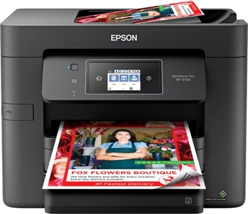  Epson - WorkForce Pro WF-3730 Wireless All-In-One Inkjet Printer - Black