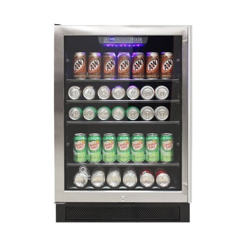 Vinotemp - Connoisseur Series 161-Can Beverage Cooler - Black