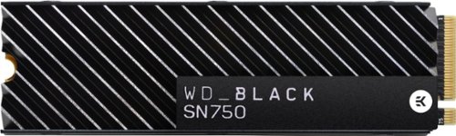 WD - WD_BLACK SN750 NVMe Gaming 500GB PCIe Gen 3 x4 Internal Solid State Drive with Heatsink for Desktops