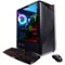 CyberPowerPC - Gaming Desktop - AMD Ryzen 5 2600 - 8GB Memory - NVIDIA GeForce GTX 1660 - 1TB HDD + 240GB SSD - Black-Front_Standard