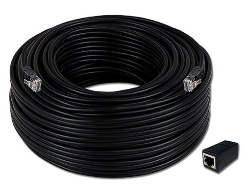 Night Owl - 100 ft. Cat-5e Ethernet Cable - Black