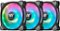 Thermaltake - Riing Duo 12 RGB (Triple Pack) Radiator Fan TT 120mm Case Cooling Fan Kit with RGB Lighting - Black-Front_Standard